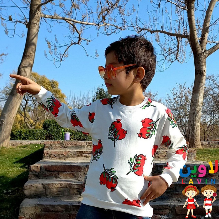 بلوز یلدایی ست برادر خواهری طرح انار از سایز ۴۰ تا ۵۵